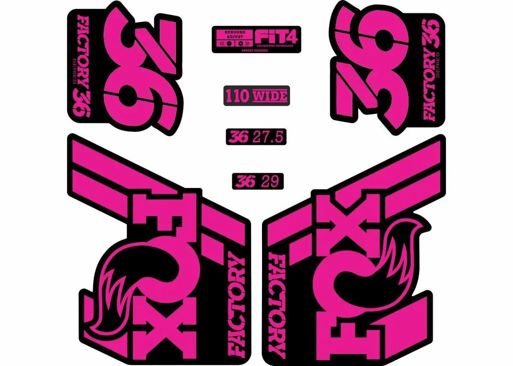 FOX 36 Float 2018-19 Forks Suspension Factory Decal Sticker Adhesive Pink