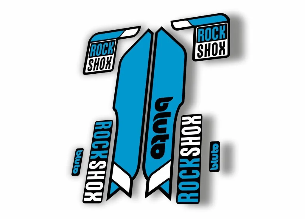 Rock Shox BLUTO 2016-17 Mountain Bike Cycling Fork Decal Sticker Blue