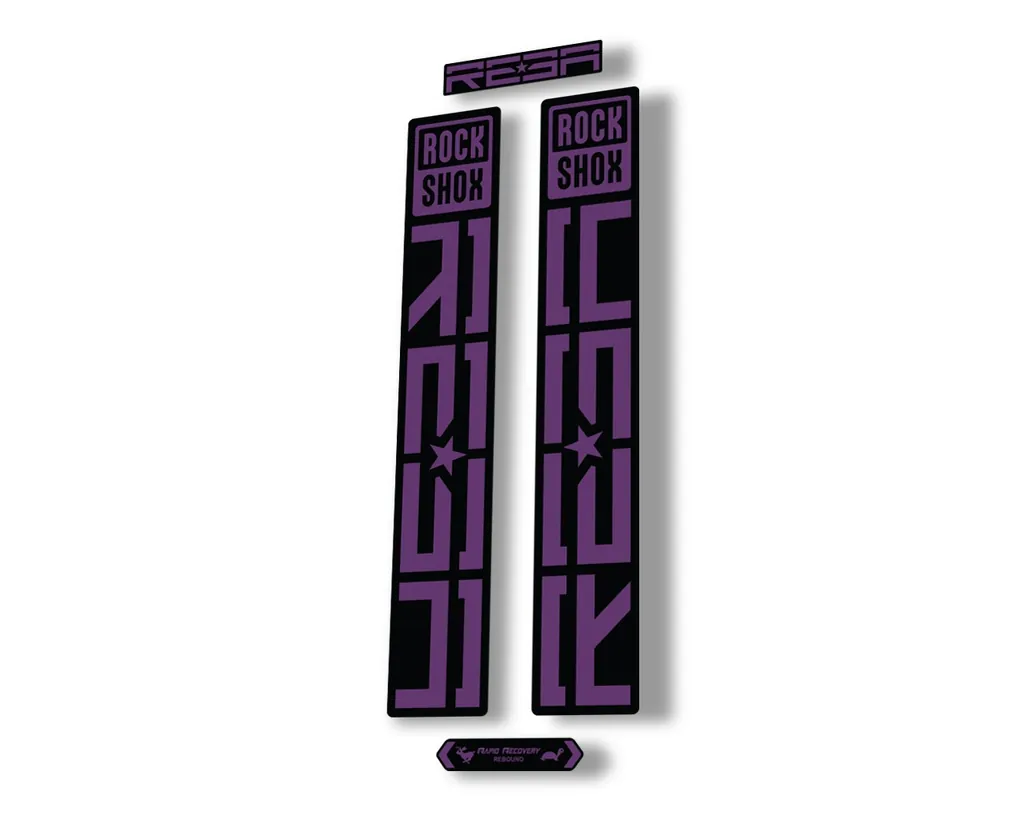 Rock Shox REBA 2021 Fork Decal Mountain Bike Sticker Adhesive Set Purple