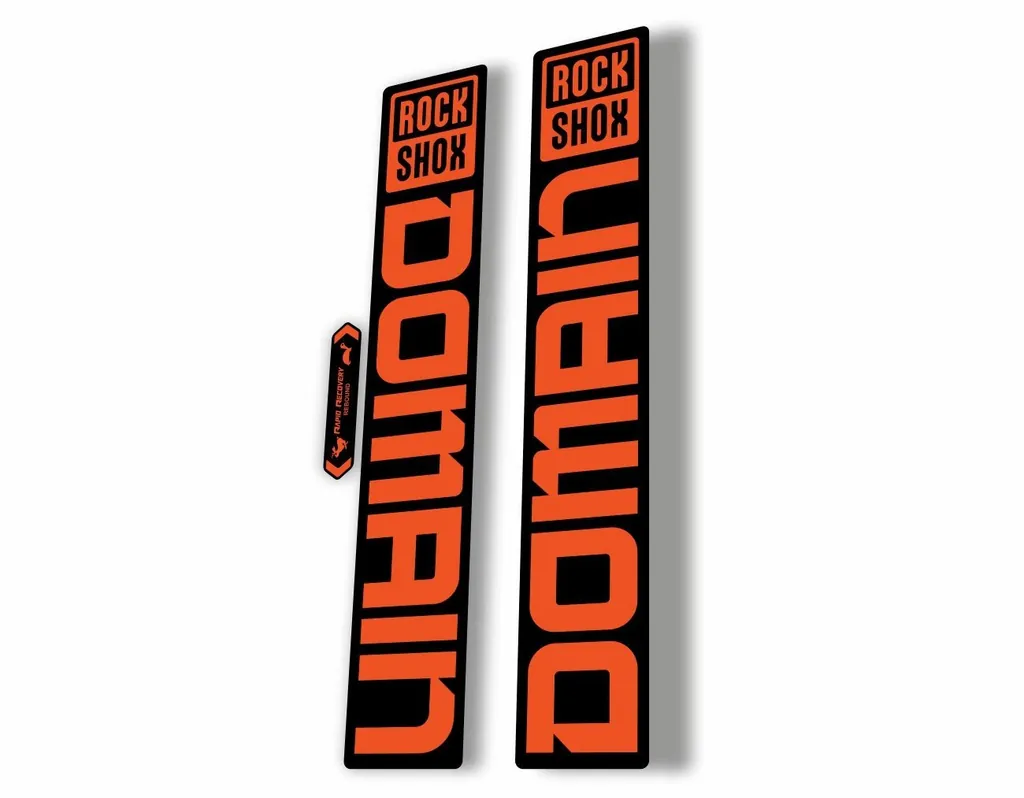 Rock Shox DOMAIN 2022 Mountain Bike Cycling Decal Sticker Adhesive Orange