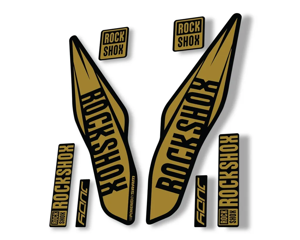 Rock Shox Judy 2017 Fork Decal Bike Cycling Sticker Adhesive Gold