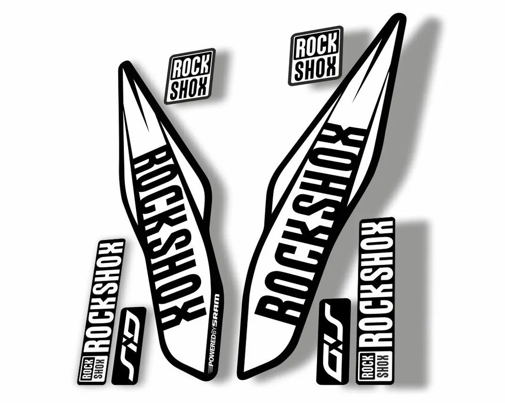Rock Shox SID 2017 Mountain Bike Cycling Fork Decal Kit Sticker Adhesive White
