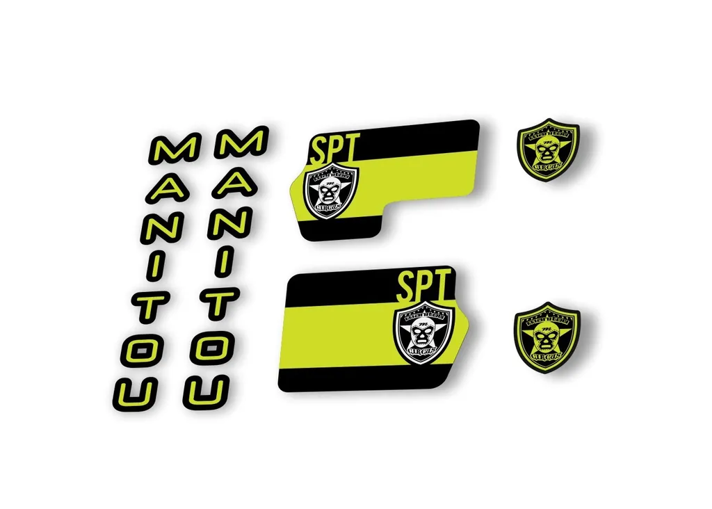Manitou Circus Sport 2020 Fork Suspension Decal Kit Sticker Set Lime Green