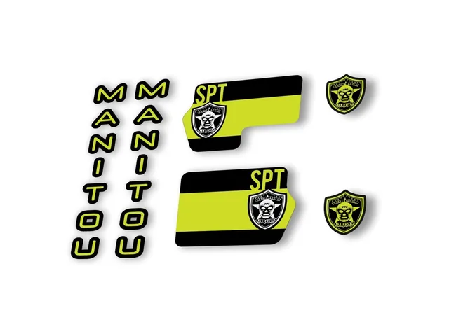 Manitou Circus Sport 2020 Fork Suspension Decal Kit Sticker Set Lime Green