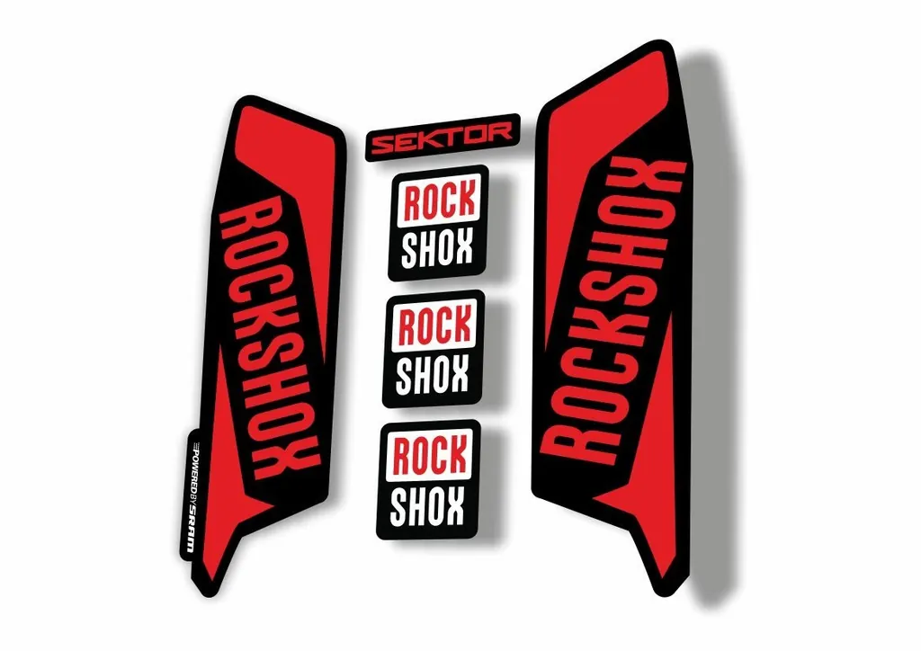 Rock Shox SEKTOR 2016 Fork Decal Mountain Bike Cycling Sticker Adhesive Red