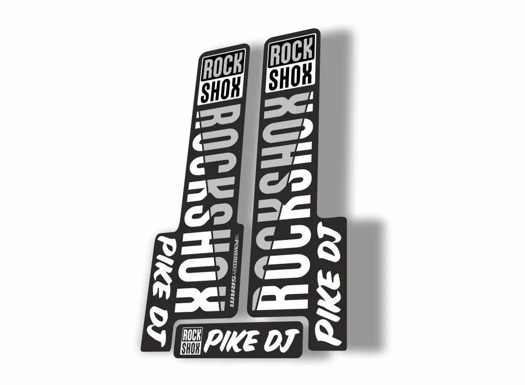 Rock Shox PIKE DJ 2018 Fork Decal Mountain Bike Cycling Sticker Adhesive White
