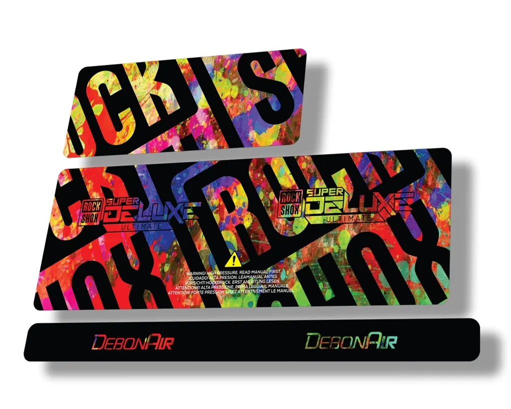 Rock Shox 2020 Super Deluxe Ultimate Rear Shock Decal Sticker Adhesiv Oil Slick