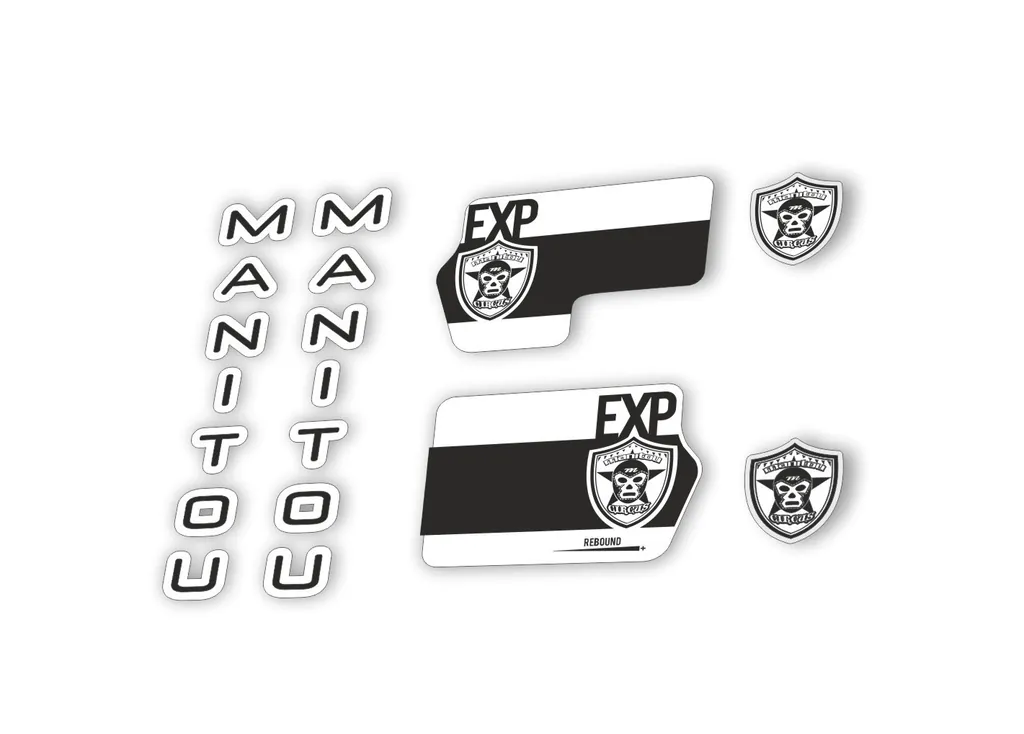 Manitou Circus Expert 2020 Fork Suspension Decal Kit Sticker Black