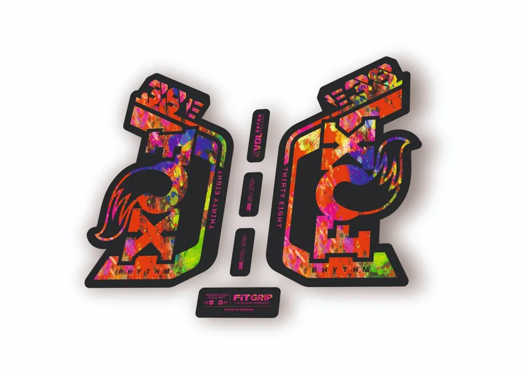Fox 38 Rhythm E Bike 2024 Fork Suspension Factory Decal Sticker Oil Slick