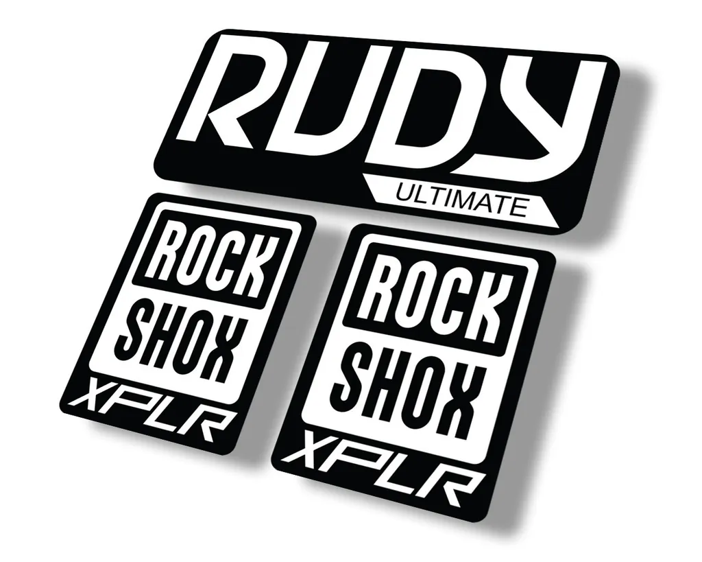 Rock Shox Rudy Ultimate XPLR Gravel Fork Decal Bike Cycling Sticker White