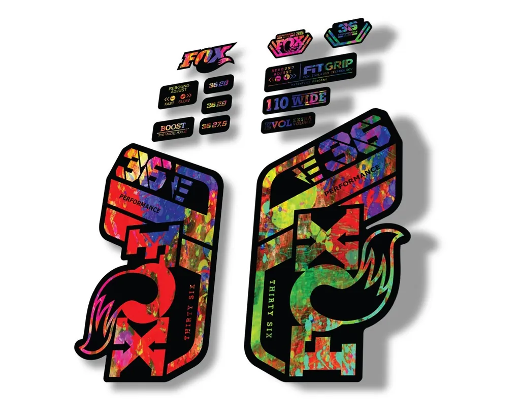 FOX 36 Performance E Bike 2021 Forks Suspension Factory Decal Sticker Oil Slick