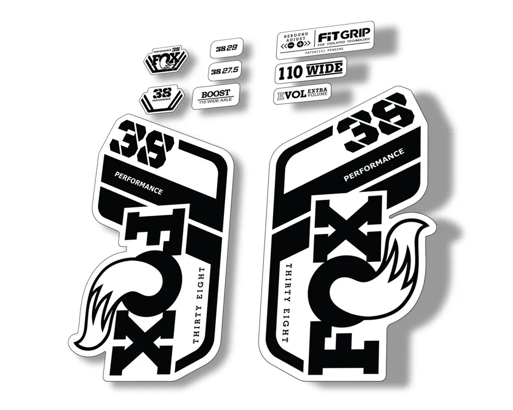 FOX 38 Performance 2021 Forks Suspension Factory Decal Sticker Black
