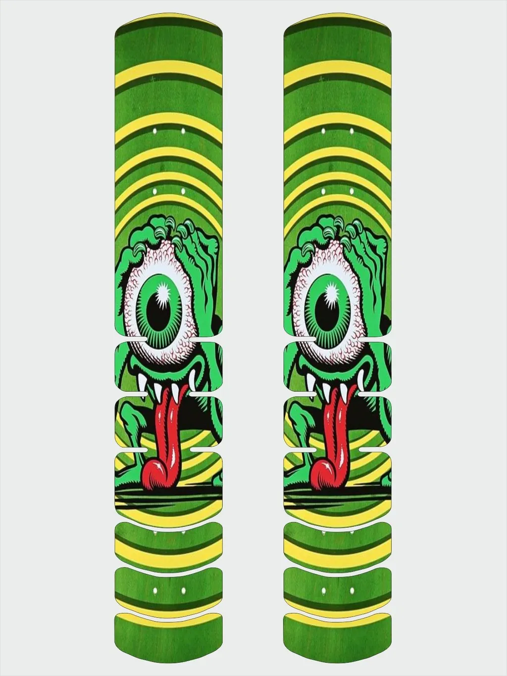 Frame Protector Illustrated Adhesive Sticker Large Bicycle Decal Eye Theme