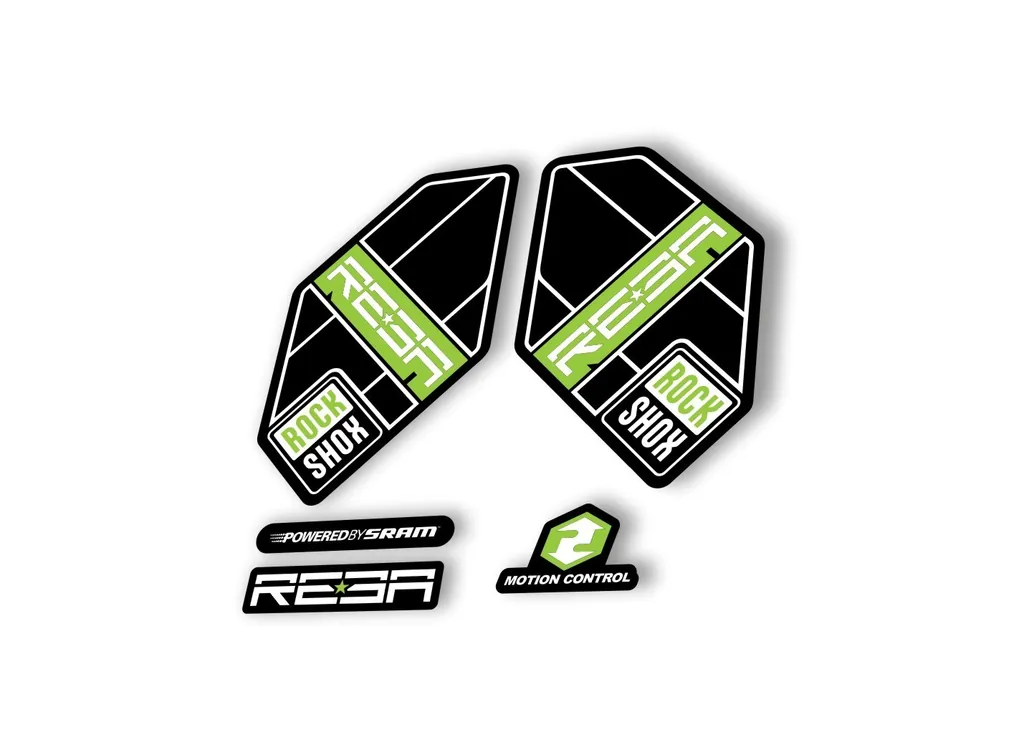 Rock Shox Reba 2012 Fork Decal Mountain Bike Cycling Sticker Adhesive Green