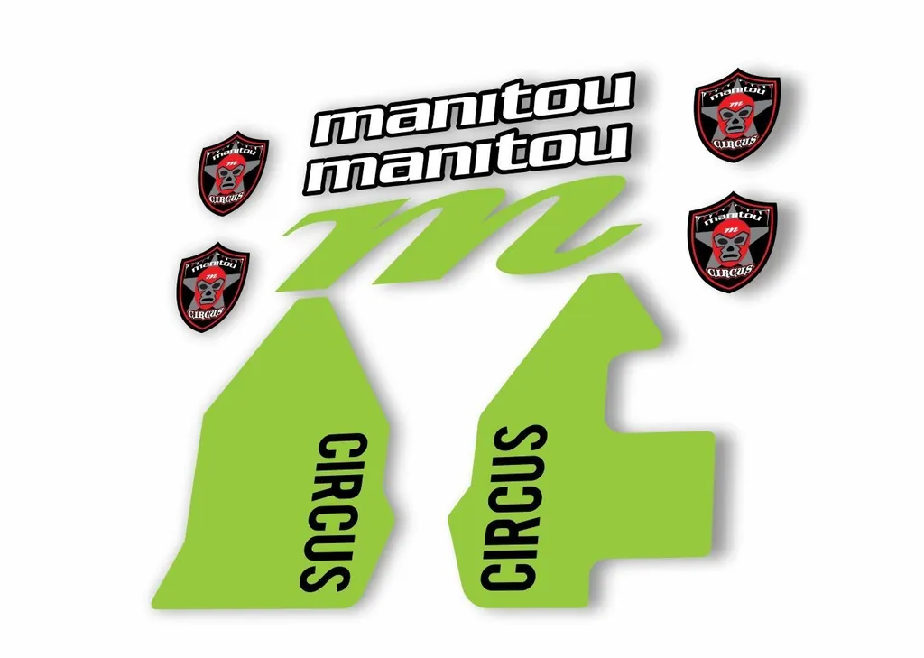Manitou CIRCUS 2018 Fork Suspension Decal Kit Sticker Green