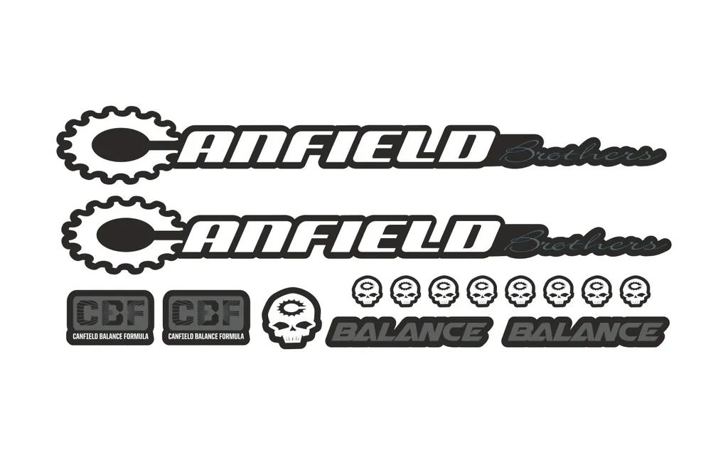Bicycle Vinyl Stickers Custom Compatible with Canfield Balance 2016 White