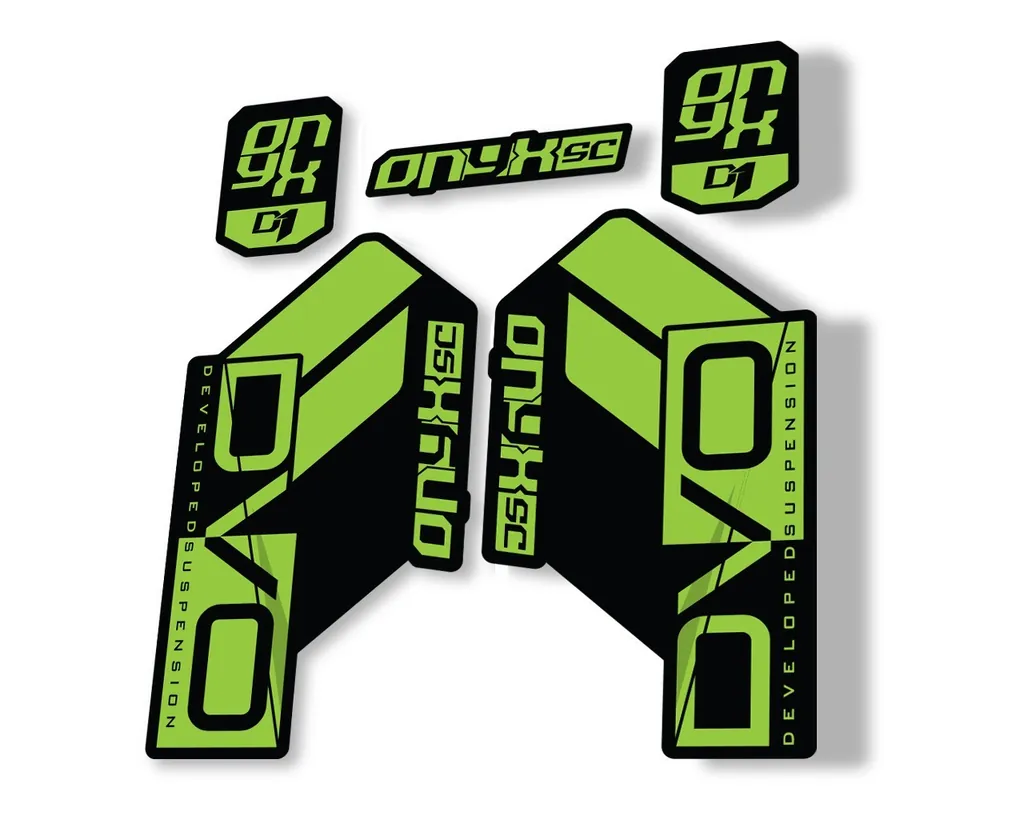 DVO Onyx SC D1 2019 Fork Suspension Sticker Factory Decal Adhesive Green