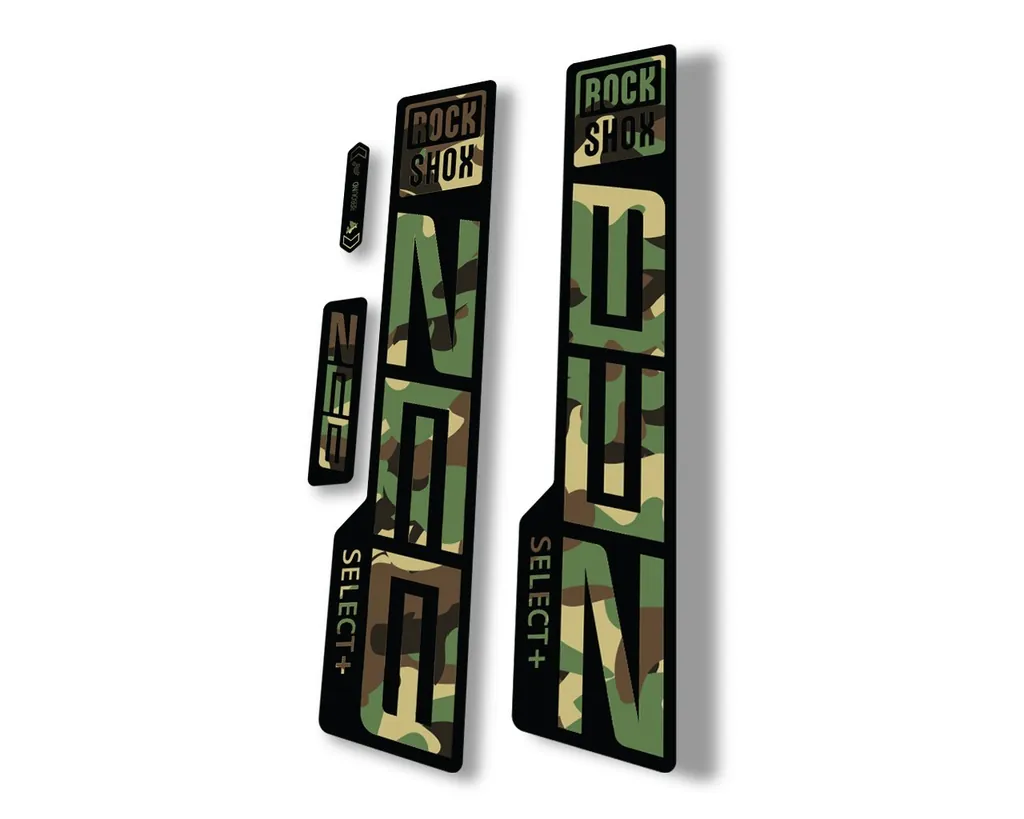 Rock Shox ZEB Select Plus 2021 Mountain Bike Cycling Decal Sticker Camo