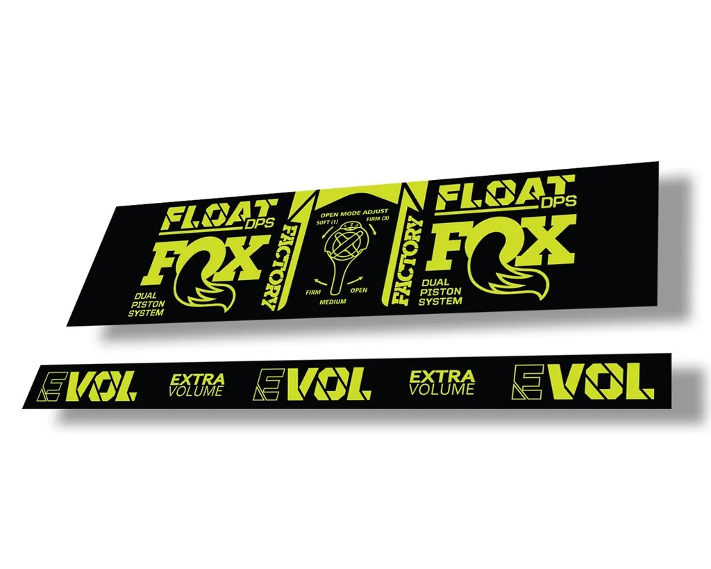 FOX Float DPS 2021 Rear Shock Suspension Factory Sticker Decal Lime Green