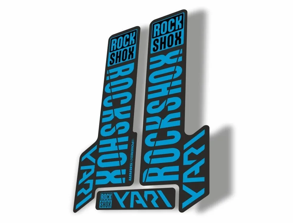 Rock Shox YARI 2018 Fork Decal Mountain Bike Cycling Sticker Adhesive Blue