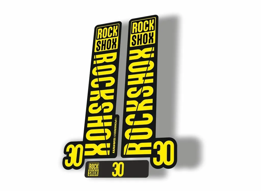 Rock Shox 30 2018 Fork Decal Mountain Bike Cycling Sticker Adhesive Yellow