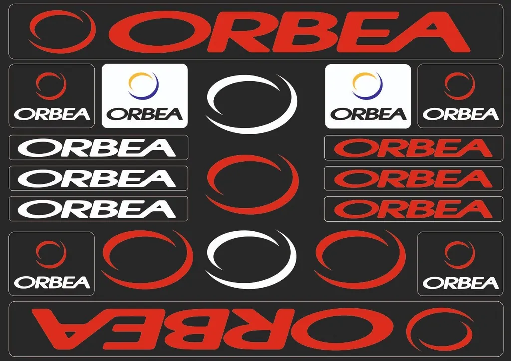 Bicycle Vinyl Stickers – Compatible with ORBEA Bikes – Red