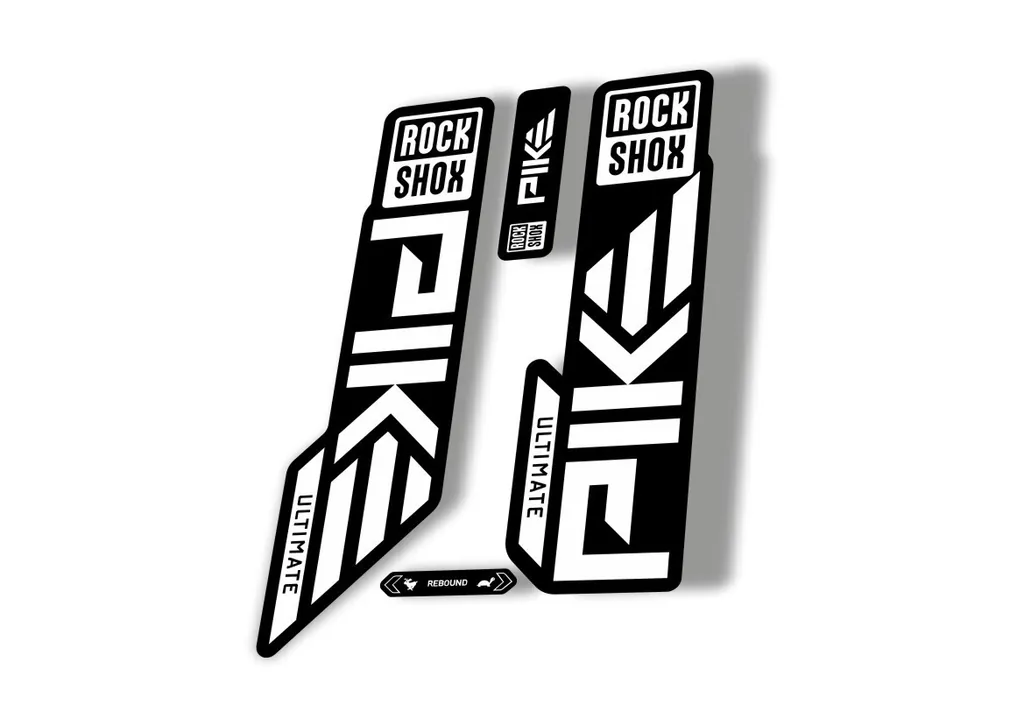 Rock Shox PIKE ULTIMATE 2023 Mountain Bike Cycling Decal Sticker Adhesive White