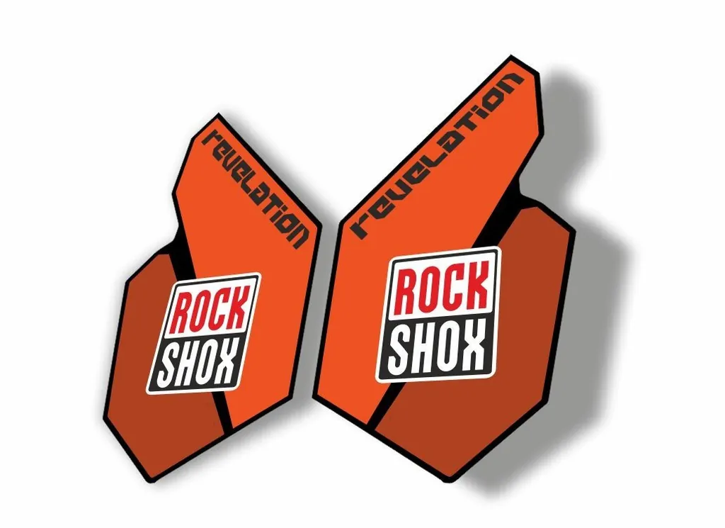 Rock Shox REVELATION 2012 Mountain Bike Cycling Decal Sticker Adhesive Orange