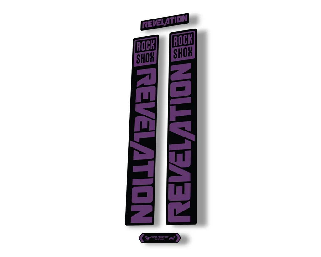 Rock Shox REVELATION 2021 Fork Decal Mountain Bike Sticker Adhesive Purple
