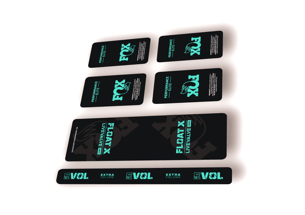 FOX Float X 2025 Elite Live Valve NEO Rear Shock Decal Sticker Adhesive Dolphin