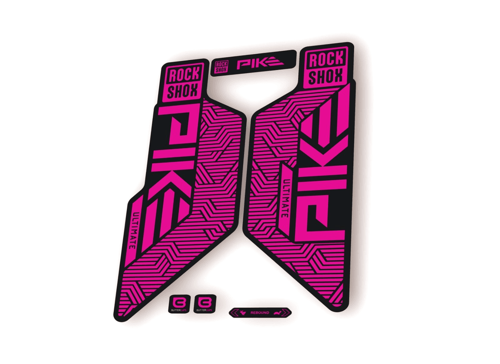 Rock Shox PIKE ULTIMATE 2025 Flight Attendant Bike Cycling Decal Sticker Pink