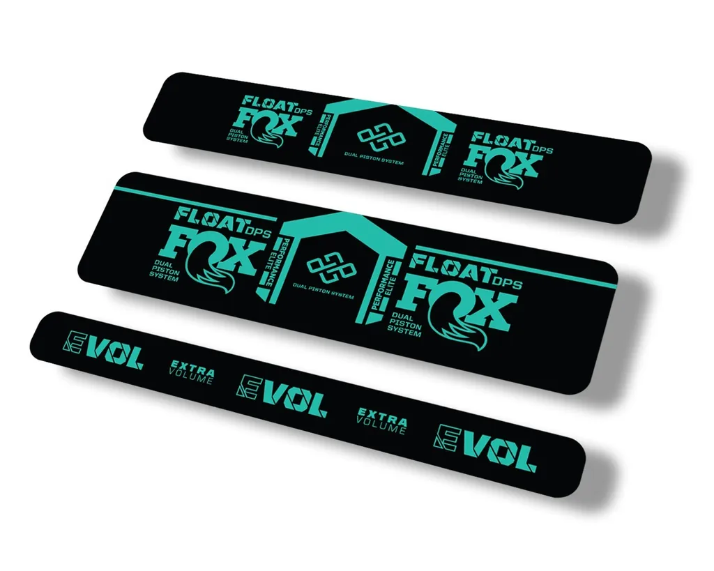 FOX Float DPS 2021 Performance Elite R Rear Shock Sticker Decal Dolphin
