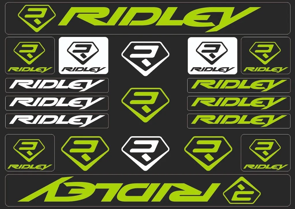 Bicycle Vinyl Stickers – Compatible with RIDLEY Bikes – Green