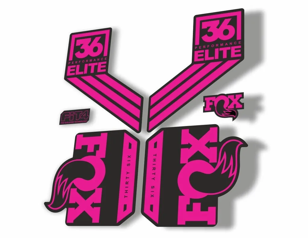 FOX 36 Elite Performance 2017-18 Fork Suspension Factory Decal Sticker Pink