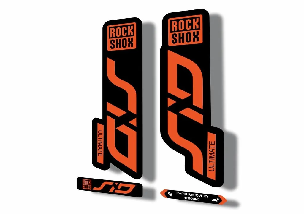 Rock Shox SID 2020 ULTIMATE Mountain Bike Cycling Decal Adhesive Sticker Orange