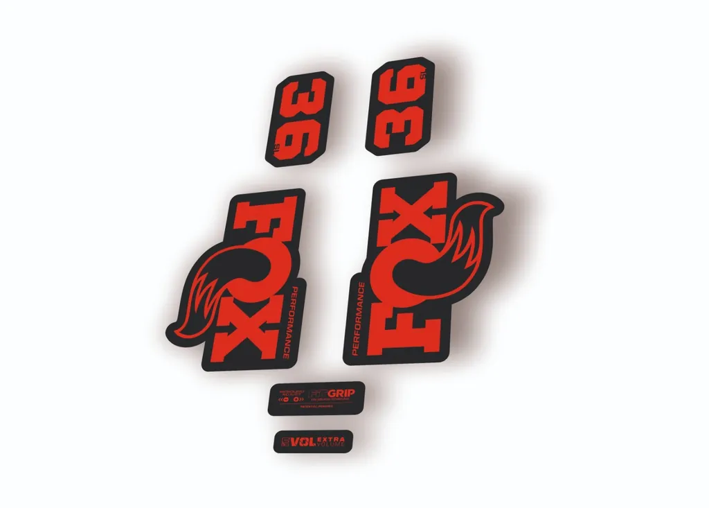 FOX 36 SL Performance Factory 2026 Fork Decal Sticker Adhesive Red
