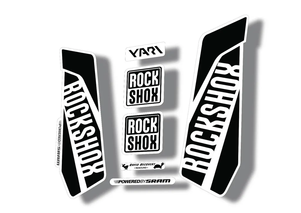 Rock Shox YARI 2015-16 Fork Decal Mountain Bike Cycling Sticker Adhesive Black