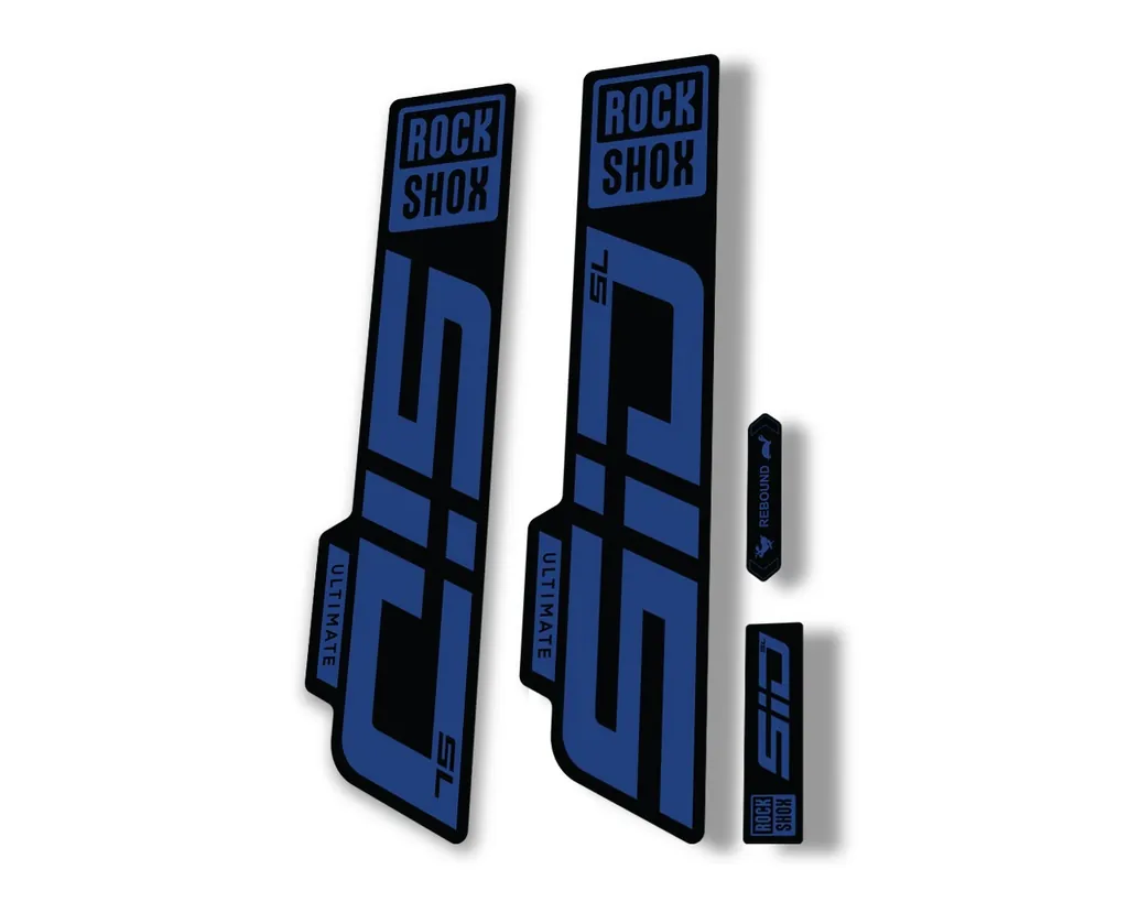 Rock Shox SID SL Ultimate 2021 Mountain Bike Cycling Decal Sticker Dark Blue