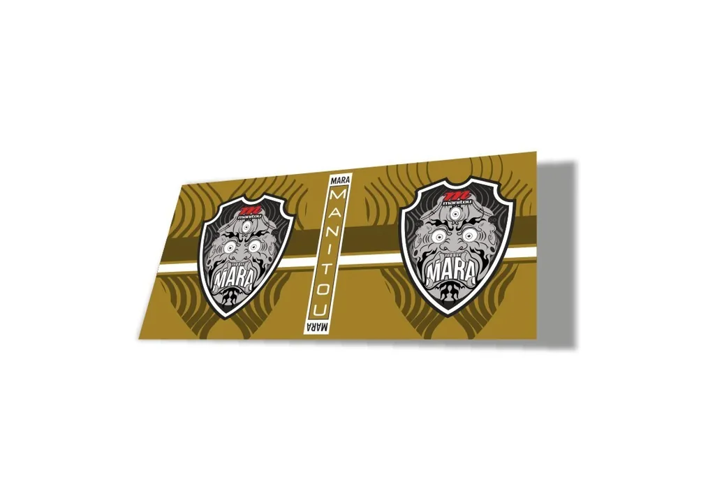 Manitou Mara 2020 Rear Shock Suspension Factory Sticker Decal Gold