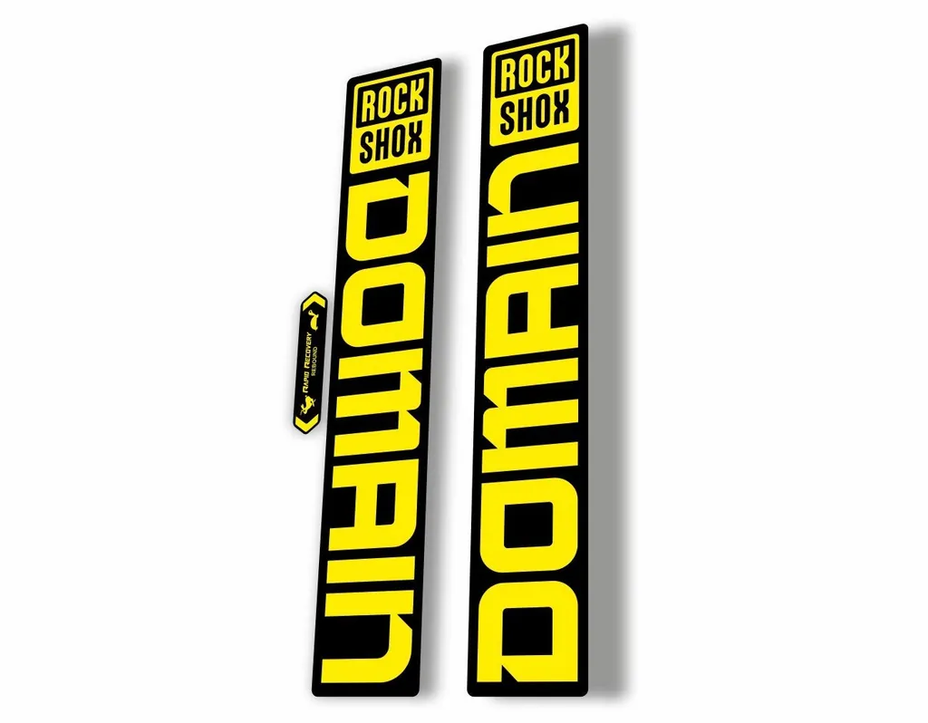 Rock Shox DOMAIN 2022 Mountain Bike Cycling Decal Sticker Adhesive Yellow