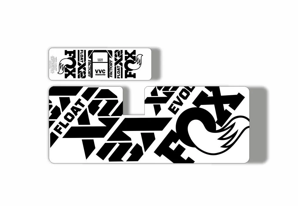 FOX Float X2 2021 MTB Rear Shock Suspension Sticker Adhesive Decal Kit Black