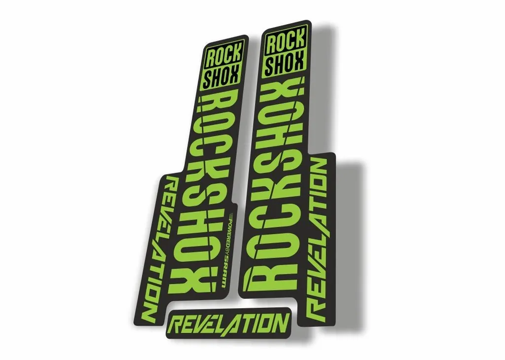 Rock Shox REVELATION 2018 Fork Decal Mountain Bike Cycling Sticker Green