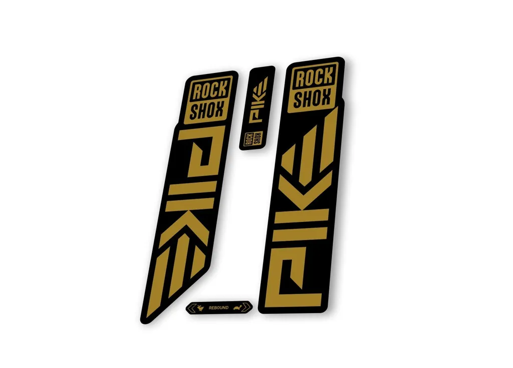 Rock Shox PIKE 2023 Mountain Bike Cycling Decal Sticker Adhesive Gold