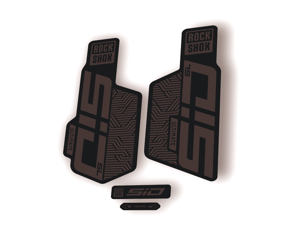 Rock Shox SID SL ULTIMATE 2025 Flight Attendant Bike Cycling Decal Sticker Gray