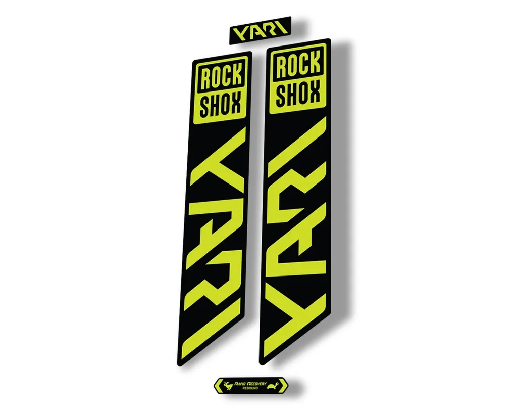 Rock Shox YARI 2021 Fork Decal Mountain Bike Cycling Sticker Adhesive Lime Green