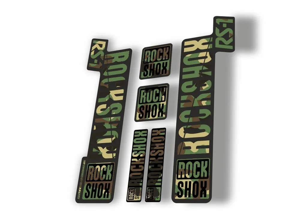 Rock Shox RS1 2018 Fork Decal Mountain Bike Cycling Sticker Adhesive Camo