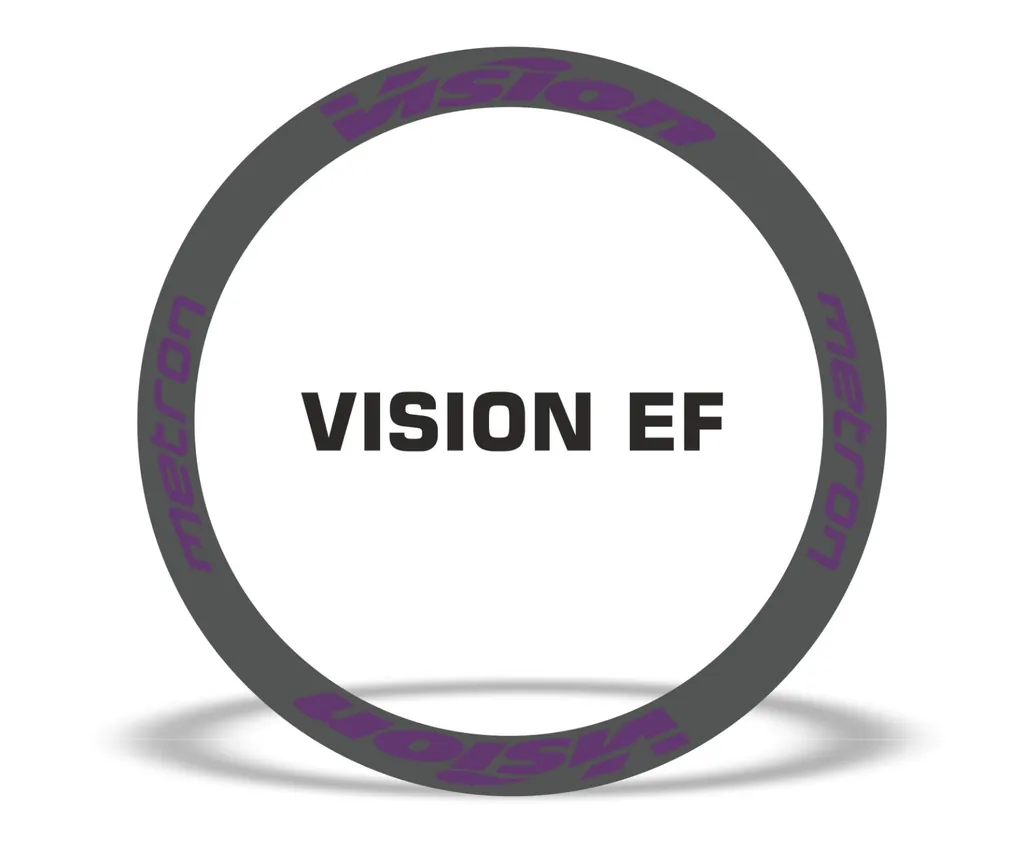 Vision Metron EF Road Bike Rim Decal Wheel Sticker Set Adhesive Purple