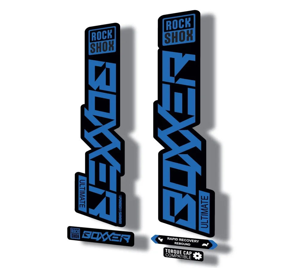 Rock Shox BOXXER 2020 ULTIMATE Mountain Bike Cycling Decal Adhesive Dark Blue