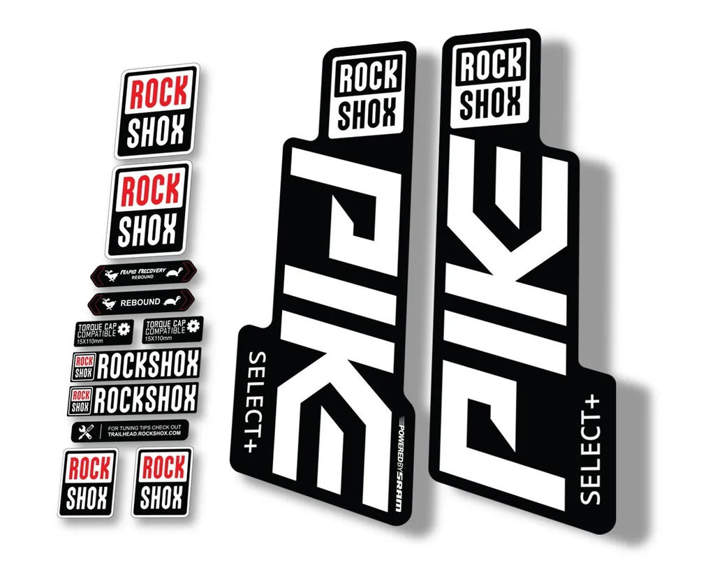 Rock Shox PIKE 2020 Select Plus + Mountain Bike Cycling Decal Sticker White