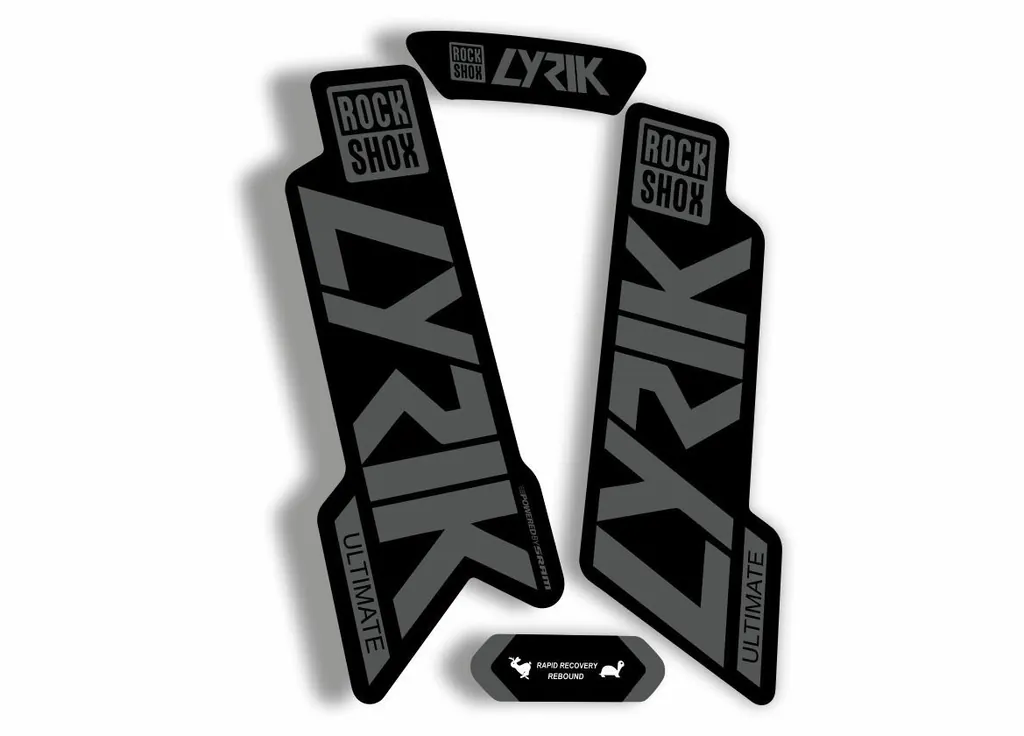 Rock Shox Lyrik Ultimate 2020 Fork Decal Bike Cycling Sticker Gray